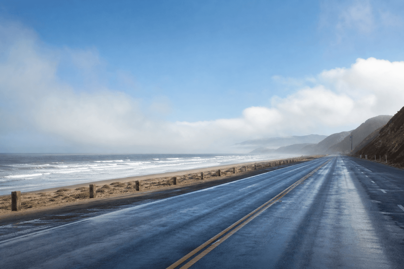 The Great Highway along San Francisco's Pacific coast